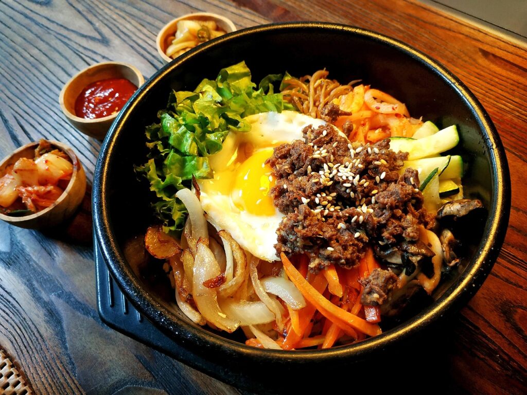 野菜たっぷり韓国料理
