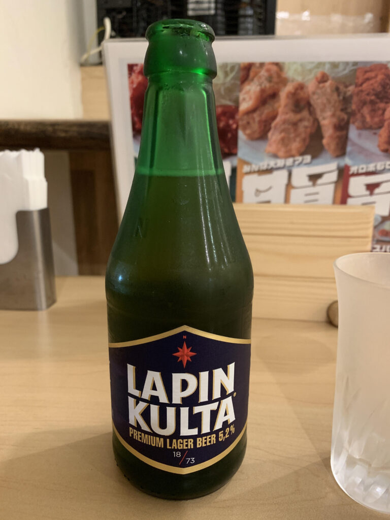 ラピンクルタというフィンランド産のビール